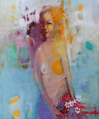 Girl with flowers